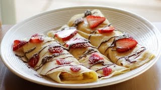 How to Make Crepes  Easy Crepe Recipe [upl. by Ron]