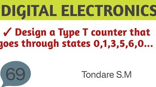 Design a synchronous counter that goes through states 03560using TJK flipflop [upl. by Adnawt]