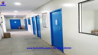 Clean Room Partition Puf Panel Partition Clean Room Wall Partition and Ceiling Lab Partition Work [upl. by Arak]