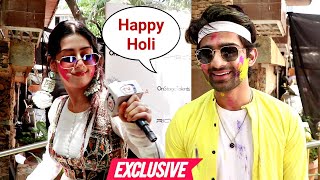 Abhishek Kumar And Isha Malviya Interview Together At Ankita Lokhande Holi Party 2024 Bigg Boss 17 [upl. by Eenaej]