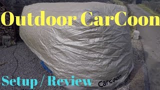 Outdoor CarCoon Car Storage System Setup and Review [upl. by Alokin500]