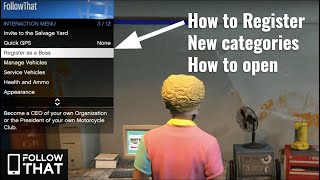 New Interaction Menu changes explained GTA Online  Register as Boss Vehicles Services Health [upl. by Eniluqaj]