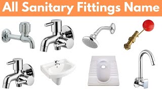 Sanitary Fitting Name  Bathroom Fitting Names  Plumbing Fitting  Types of Tap  CP Fitting Name [upl. by Konikow]