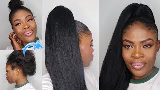 QUICK amp EASY HIGH SLEEK PONYTAIL with BRAIDING EXPRESSION  under 10 minutes [upl. by Akimyt]