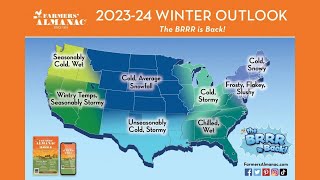 20232024 Farmers Almanac Winter Forecast Increased Snowfall Throughout the United States [upl. by Celka]