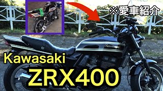 愛車紹介カワサキのZRX400IIをオークションで購入してからその後を紹介‼︎ [upl. by Ruenhs]