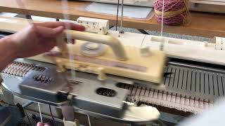 Single Motif on Knitting Machine [upl. by Llertnod]