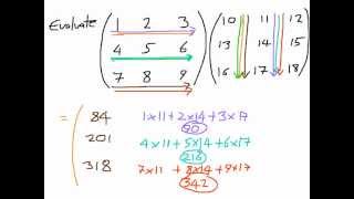 How to Multiply Matrices  A 3x3 Matrix by a 3x3 Matrix [upl. by Llebana]