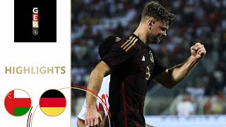 Füllkrug scores the winning goal on his debut Oman vs Germany 01  Highlights  Friendly [upl. by Goddord]