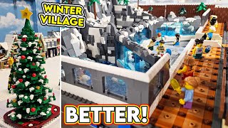 LEGO Arctic Exhibits FIXED  Winter Village Ice Rink Started [upl. by Ahsilahk]