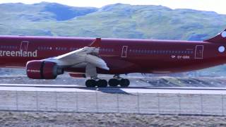 Kangerlussuaq landing and takeoff [upl. by Gayleen]