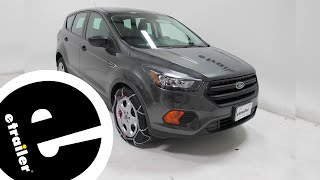 etrailer  Installation Konig Tire Chains on a 2018 Ford Escape [upl. by Matelda679]