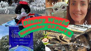 ✨ Disney World Vlog  November 2023 🪩 Epcot and 🎬 Hollywood Studios [upl. by Aibsel]