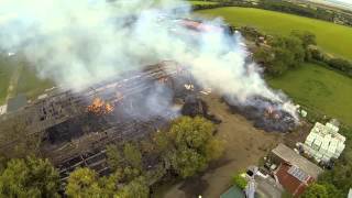 Minster barn fire 220814 [upl. by Tingley]