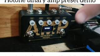 Hotone binary amp modeling pedal demo [upl. by Airelav]