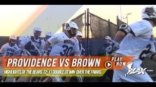 Providence vs Brown  2014 Laxcom College Highlights [upl. by Francine]