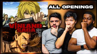 FIRST TIME Reacting to All Vinland Saga Openings 14  REACTION [upl. by Cordey]