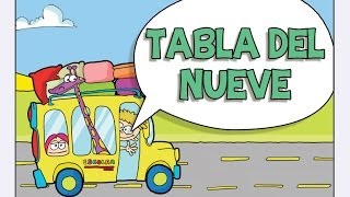 TABLA DEL NUEVE  las Tablas de Multiplicar del 1 al 10 [upl. by Atnom]