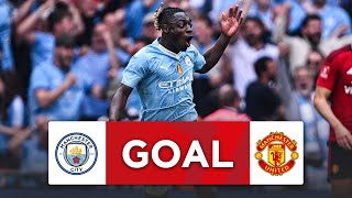 GOAL  Jeremy Doku  Manchester City 12 Manchester United  Final  Emirates FA Cup 202324 [upl. by Anirres]