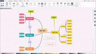 EdrawMind formerly MindMaster Tutorial  How to Effectively Select Mind Map Topics by Types [upl. by Yenetruoc]