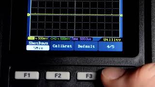 How to adjust Hantek 2D72 backlight luminance plus battery auto dim and meter auto shut off times [upl. by Drawdesemaj475]