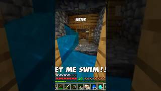 Just let me swim minecraft gaming minecraftgameplay shorts [upl. by Llerdnod]