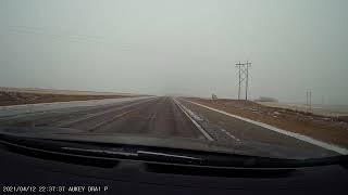 Long Drive in Winter Snow Storm Ep02 From Neepawa Manitoba to Alberta Canada [upl. by Skyla816]