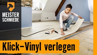 HORNBACH Meisterschmiede  KlickVinyl verlegen [upl. by Noired]