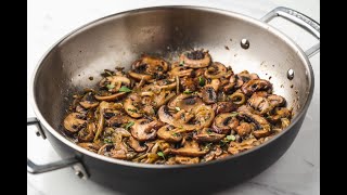 Sautéed Mushrooms and Onions Easy Side Dish [upl. by Towney694]