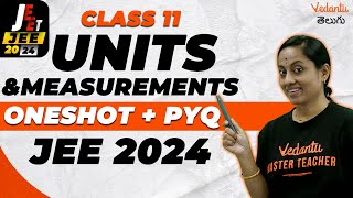 JEE EAPCET 2025  Units and Measurements Class 11 Chapter 2 One Shot  PYQs  KRD Madam [upl. by Cavuoto]