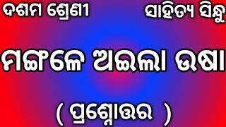 Class 10 Mangale Aila Usha Question Answer Nm Education 10th Class Mangale aila usha Question Answe [upl. by Eirod]