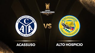 TRANSMISIÓN EN VIVO ACASSUSO VS ALTO HOSPICIO  CONMEBOL LIBERTADORES FÚTBOL PLAYA 2022 [upl. by Oba]