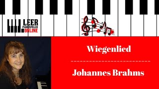 Wiegenlied van Johannes Brahms  Lullaby van Brahms  Piano Tutorial  Wiegenlied op piano spelen [upl. by Ailyn]