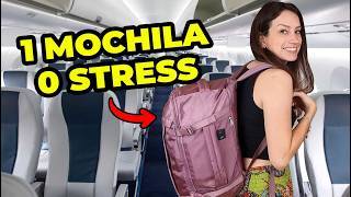 SEGREDOS PARA VIAJAR APENAS COM MOCHILA NO AVIÃO  como dobrar roupa e economizar na passagem Europa [upl. by Hyacinthia]