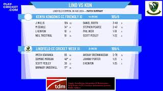 Lindfield CC Cricket Week XI v Kenya Kongonis CC Friendly XI [upl. by Iclehc30]