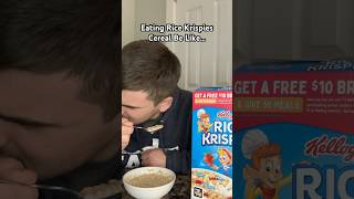 Eating Rice Krispies Be like comedy shorts [upl. by Oirasan]