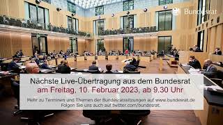 Livestream von Bundesrat Deutschland [upl. by Bonucci]