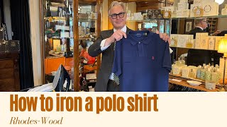 How to iron a polo shirt [upl. by Avlem]