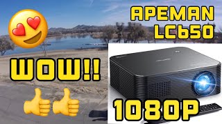 😍Native 1080p Projector  Apeman LC650 👍👍 Stay Home Watch FPV content on big screen [upl. by Amargo407]