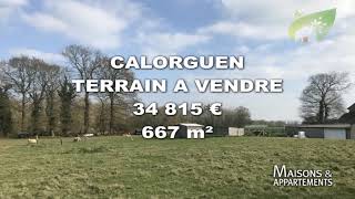 CALORGUEN  TERRAIN A VENDRE  34 815 €  667 m² [upl. by Atilehs]