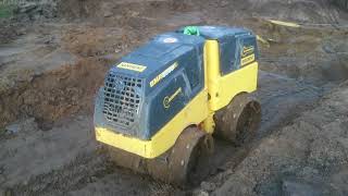 BOMAG BMP 8500 Trench Roller  Intermat 2015 [upl. by Barnabas]