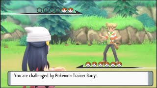 Pokémon Brilliant DiamondShining Pearl  Rival Battle 1 Route 203 [upl. by Wynnie]