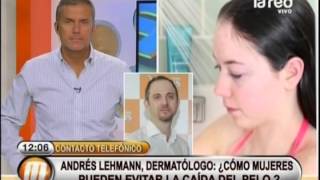 El dermatólogo Andrés Lehmann explica cómo evitar la caída del cabello [upl. by Caiaphas]