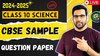 CBSE class 10th SCIENCE Sample Question paper  CBSE Exam 2025  class10th class10thscience [upl. by Brigitte632]