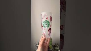 How to Make Your Starbucks Cup Unique with Cricut  Vinyl Cap Decal Tutorial [upl. by Daniell]