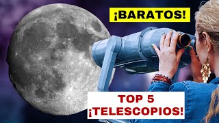 🔥 TOP 5 Mejores TELESCOPIOS BARATOS potentes 🔭 Amazon 2022  Astronómicos ⇨ Luna y Planetas [upl. by Zephan66]