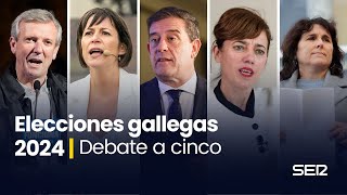 Elecciones gallegas 18F debate electoral a cinco el único en el que participa Alfonso Rueda [upl. by Sisson609]