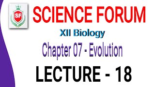 Chapter 07  Evolution Lecture 18 By Lakhan Sir [upl. by Anairb]