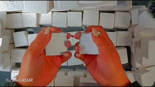 Stock Piles of Gym Chalk Cubes Crush By YuShen ASMR [upl. by Aida]