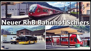 Neues Perron beim Bahnhof Schiers [upl. by Nahtannhoj]